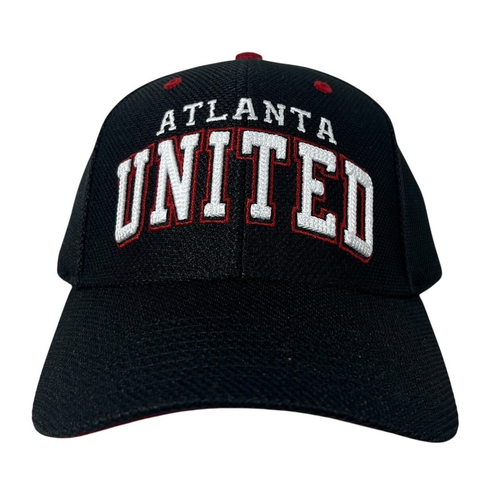 MLS Atlanta United FC Baseball Cap Hat Black Red‎ Adjustable OSFA New With Tags